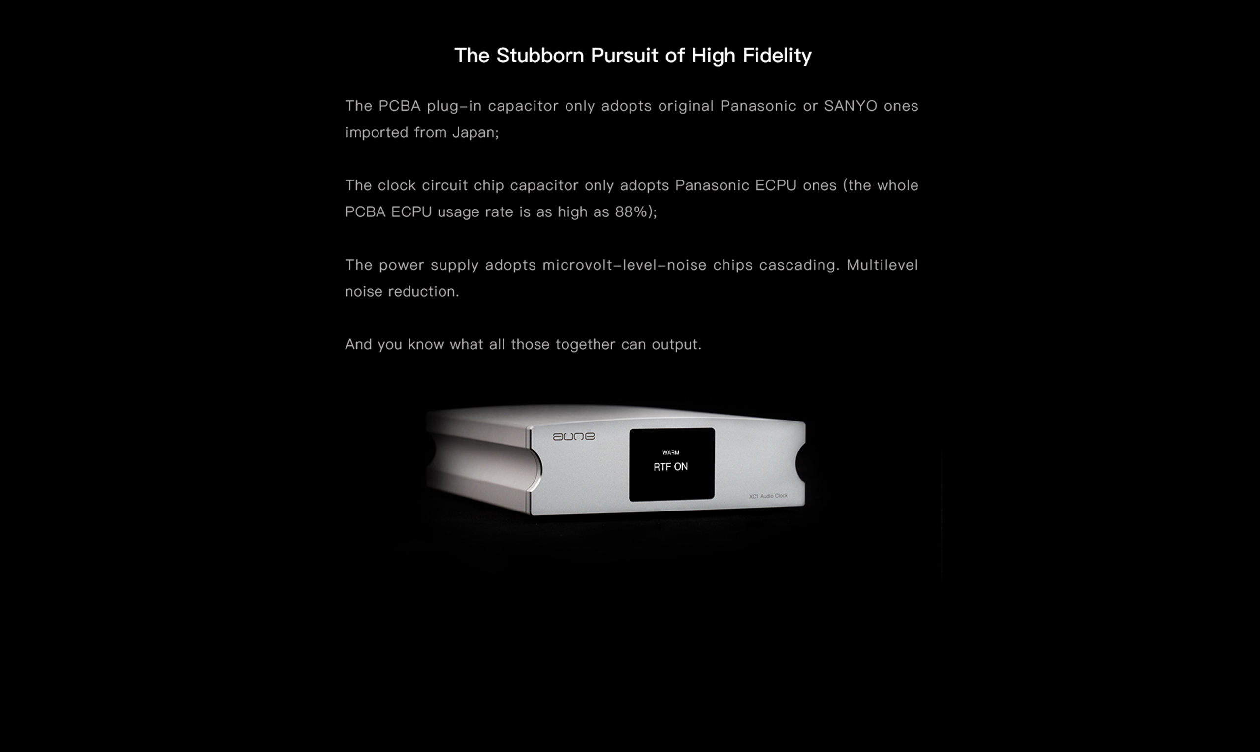 XC1 - Product Details - AUNE Audio